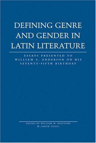 Defining Genre and Gender in Roman Literature