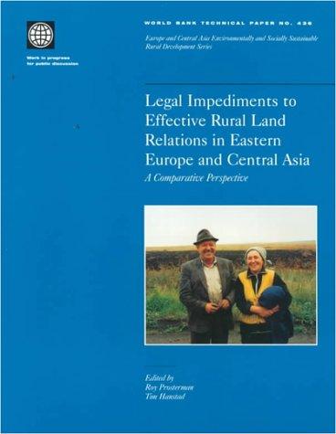 Legal impediments to effective rural land relations in ECA countries