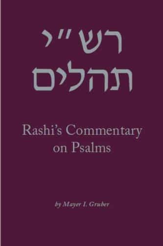 Rashi's Commentary on Psalms (Brill Reference Library of Judaism.)