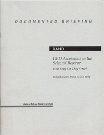 GED Accessions in the Selected Reserve