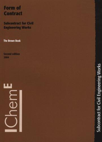Brown Book-form of Contract, Subcontract for Civil Engineering Works