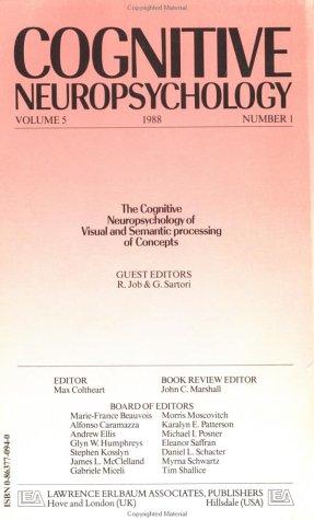 The Cognitive Neuropsychology Of Visual And Semantic Processing Of Concepts