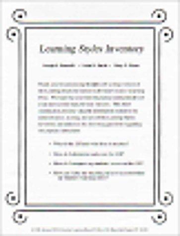Learning Styles Inventory
