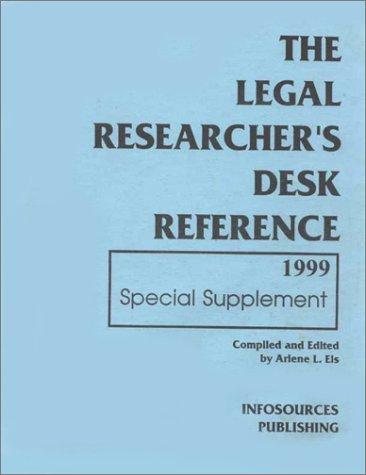 The Legal Researcher's Desk Reference