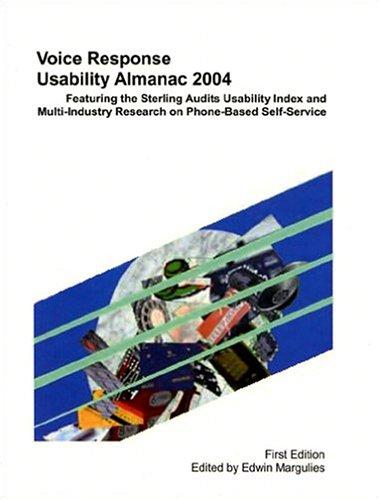 Voice Response Usability Almanac 2004
