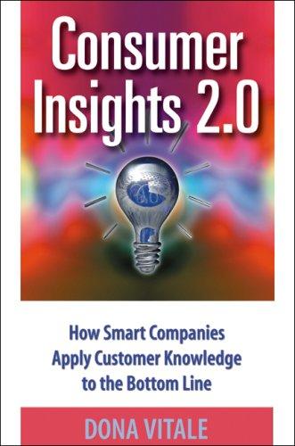Consumer Insights 2.0 How Smart Companies Apply Customer Knowledge to the Bottom Line