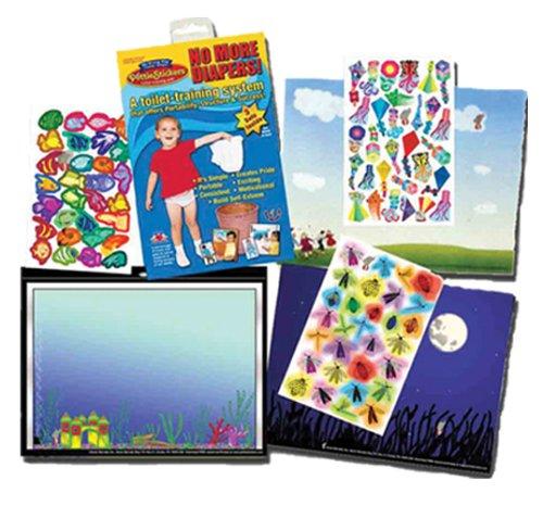 PottieStickers 3-Pack Fireflies, Kites & Fish Tank