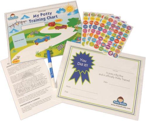 Potty Training Chart & Stickers by Potty Scotty