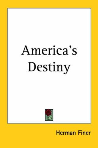 America's destiny
