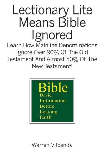 Lectionary Lite Means Bible Ignored