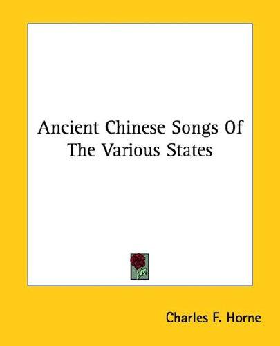 Ancient Chinese Songs of the Various States