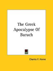 The Greek Apocalypse of Baruch