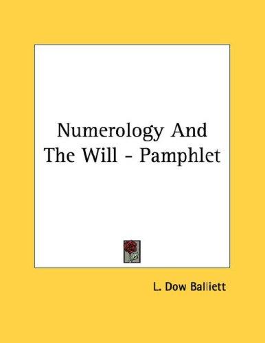 Numerology And The Will - Pamphlet