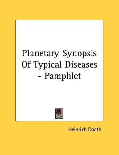 Planetary Synopsis Of Typical Diseases - Pamphlet