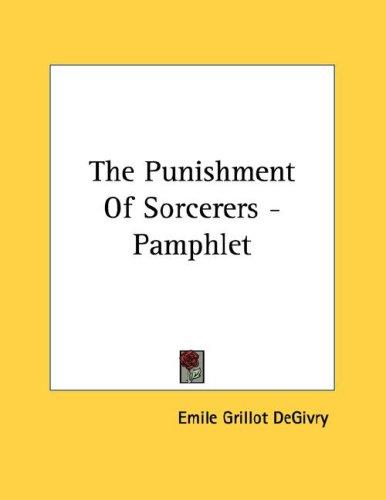 The Punishment Of Sorcerers - Pamphlet