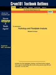 Outlines & Highlights for Hydrology and Floodplain Analysis by Bedient, ISBN