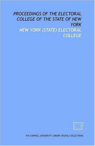 Proceedings of the Electoral College of the State of New York