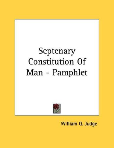 Septenary Constitution Of Man - Pamphlet