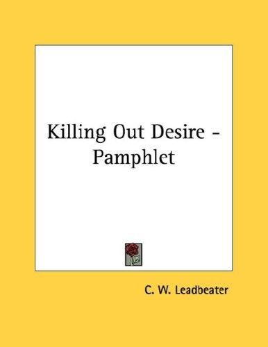 Killing Out Desire - Pamphlet