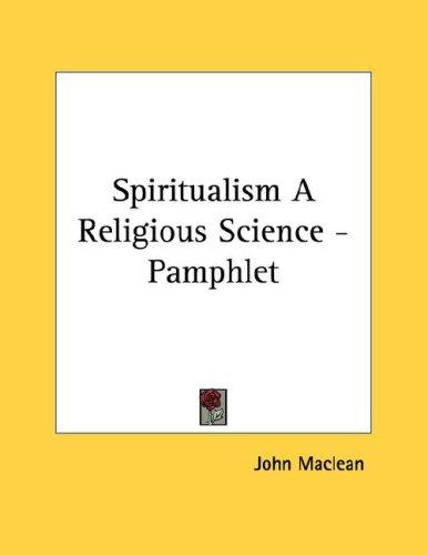 Spiritualism A Religious Science - Pamphlet