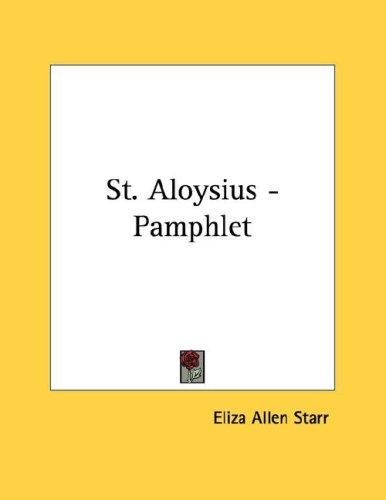 St. Aloysius - Pamphlet