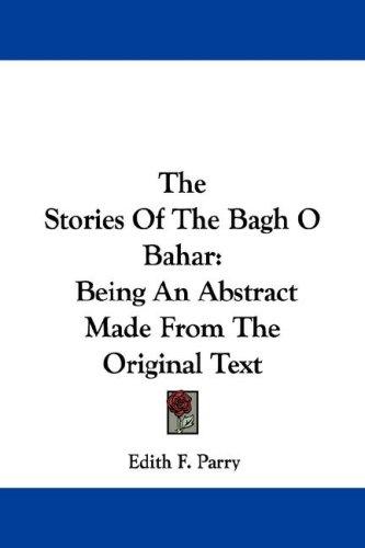 The Stories Of The Bagh O Bahar