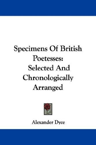 Specimens of British poetesses