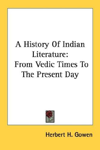 A History Of Indian Literature