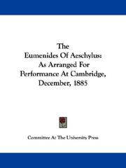 The Eumenides Of Aeschylus