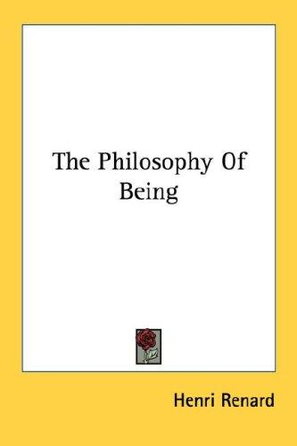 The philosophy of being