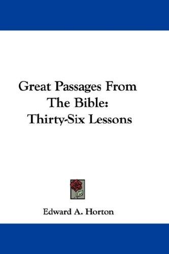 Great Passages From The Bible