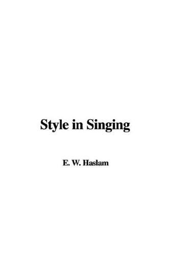 Style in Singing