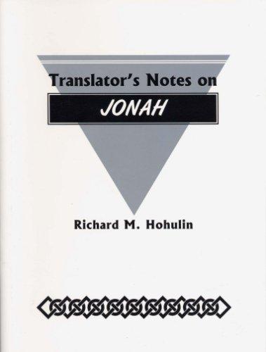 Translator's Notes on Jonah