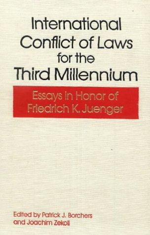 International conflict of laws for the third millennium