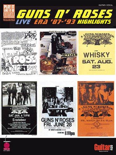 Guns N' Roses - Live Era '87-'93 Highlights (Guitar)