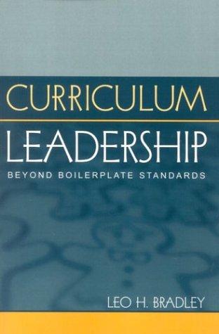 Curriculum Leadership, Beyond Boilerplate Standards