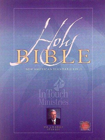 NASB Update In Touch Ministries Wide Margin Edition; Genuine Leather; Black