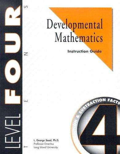 Developmental Mathematics Instruction Guide, Level 4. Tens