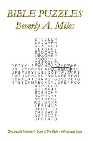 Bible Puzzles, One Puzzle from Each Book of the Bible - With Answer Keys