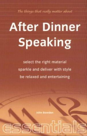 After Dinner Speaking