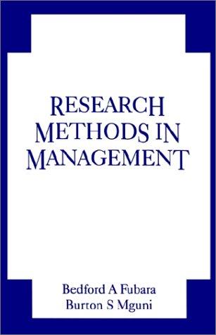 Research Methods in Management