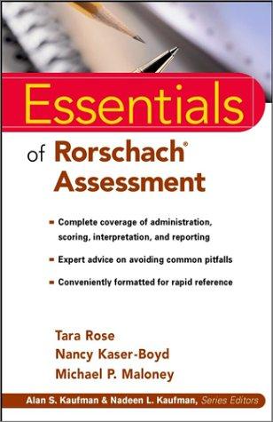 Essentials of Rorschach assessment