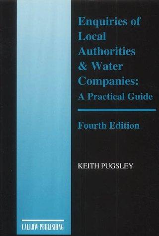 Enquiries of Local Authorities and Water Companies