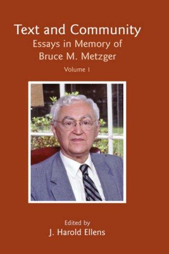 Text and Community, Vol. 1