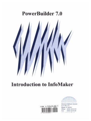 Introduction to InfoMaker 7.0