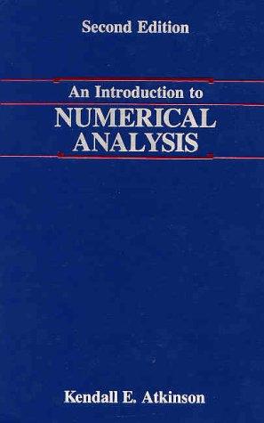 An introduction to numerical analysis