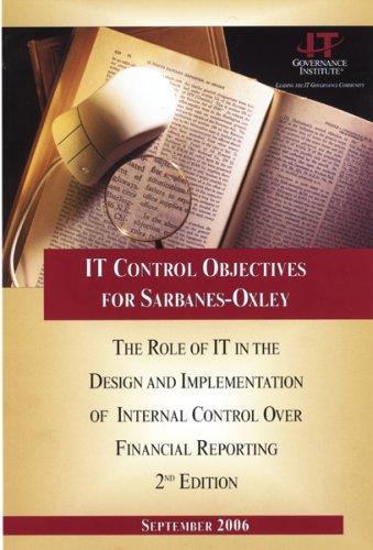 IT Control Objectives for Sarbanes-Oxley