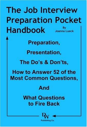 The Job Interview Preparation Pocket Handbook