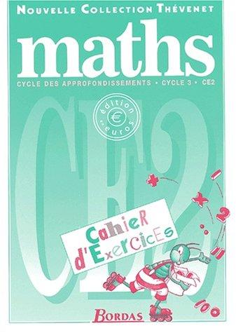 Maths CE2 cahier exercices euro