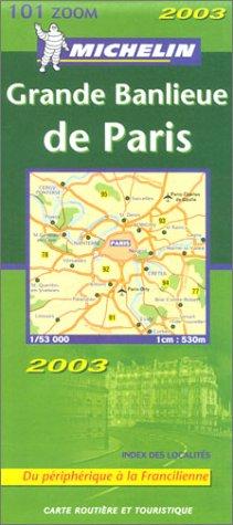 Michelin France, Outskirts of Paris Map